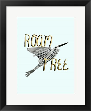 Framed Roam Free IV Print