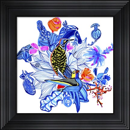 Framed Menagerie I Print