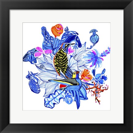 Framed Menagerie I Print