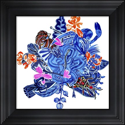 Framed Menagerie II Print