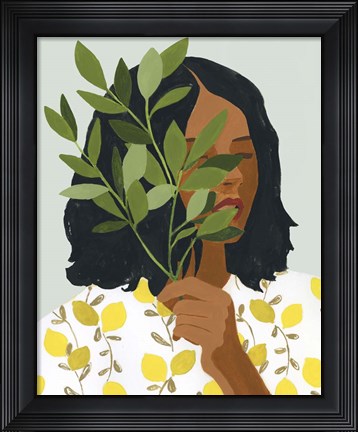 Framed Botany Portrait I Print