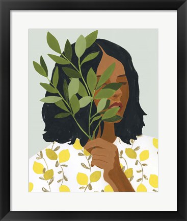 Framed Botany Portrait I Print