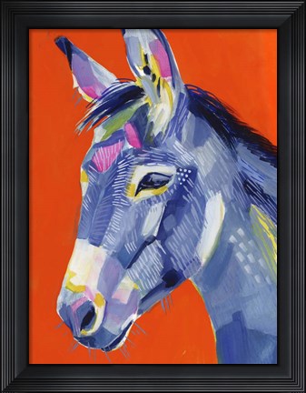 Framed Animal Party I Print