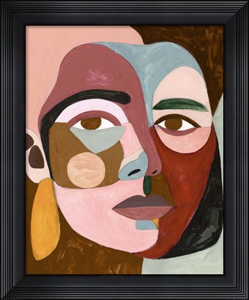 Framed Geo Face II Print