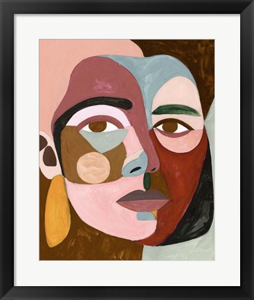 Framed Geo Face II Print