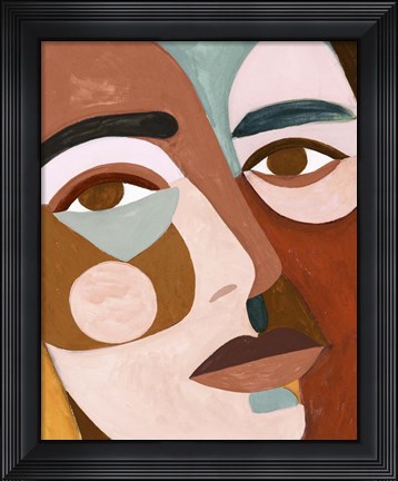 Framed Geo Face III Print