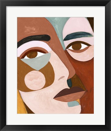 Framed Geo Face III Print