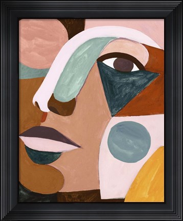 Framed Geo Face IV Print