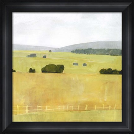 Framed Soft Fieldscape I Print