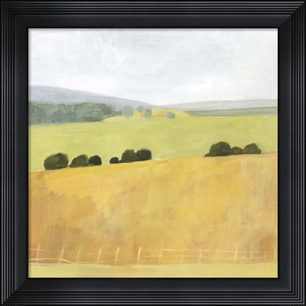 Framed Soft Fieldscape II Print