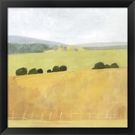 Framed Soft Fieldscape II Print