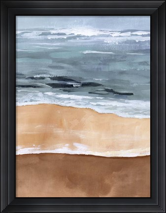 Framed Shore Layers I Print