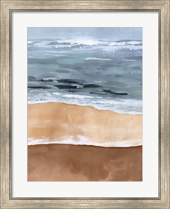 Framed Shore Layers I Print
