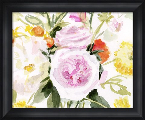 Framed Loose Arrangement III Print