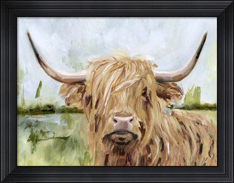 Framed Highland Grazer I Print