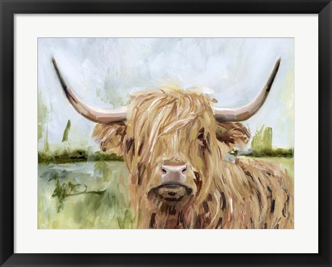 Framed Highland Grazer I Print