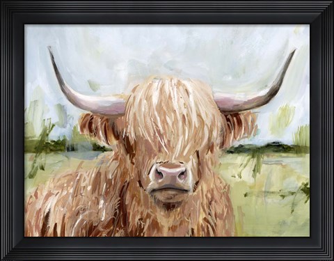Framed Highland Grazer II Print