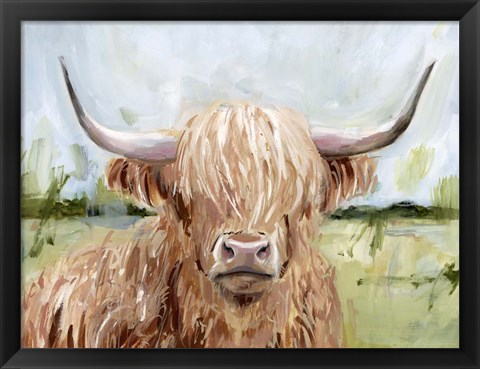 Framed Highland Grazer II Print