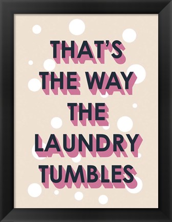 Framed Laundry Typography II Print