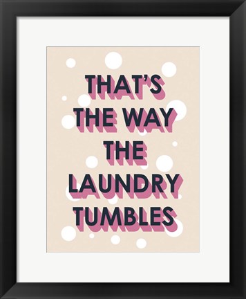 Framed Laundry Typography II Print
