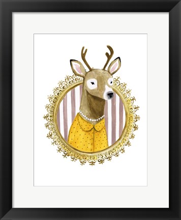 Framed Spiffy Animals I Print