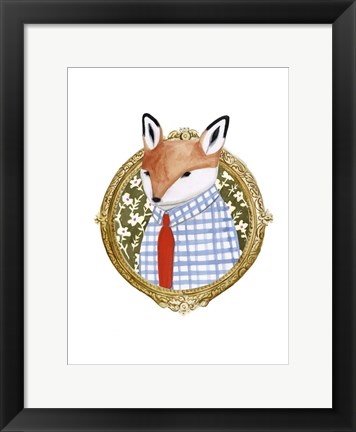 Framed Spiffy Animals II Print