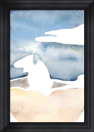 Framed Cross Country Abstraction I Print