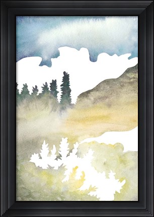 Framed Cross Country Abstraction VI Print