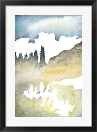 Framed Cross Country Abstraction VI Print