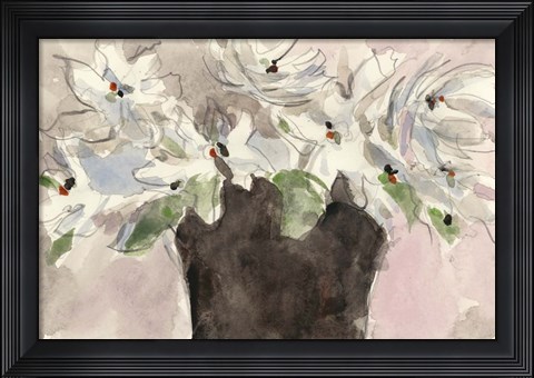 Framed Magnolia Watercolor Study II Print