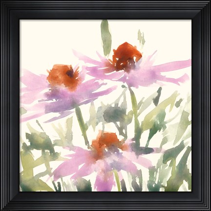 Framed Daisy Garden Views I Print