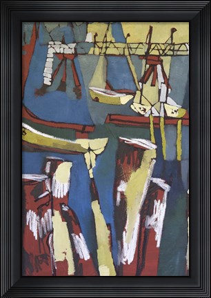 Framed Maine Sails Portland I Print