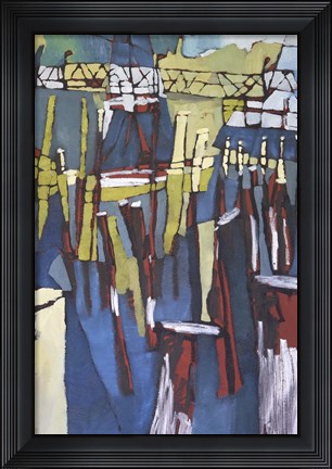Framed Maine Sails Portland II Print