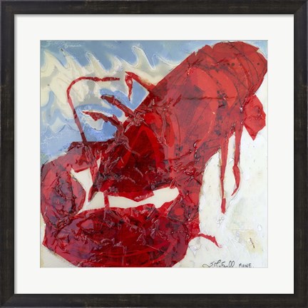Framed Brilliant Maine Lobster II Print
