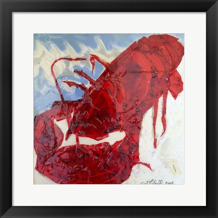 Framed Brilliant Maine Lobster II Print