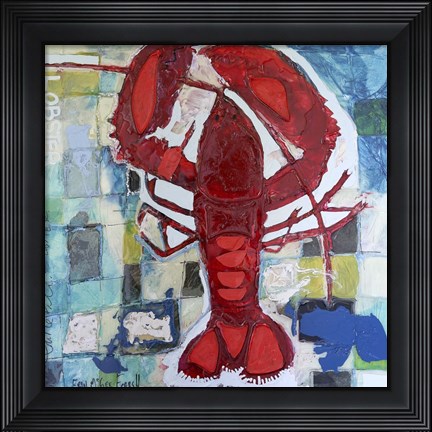 Framed Brilliant Maine Lobster III Print