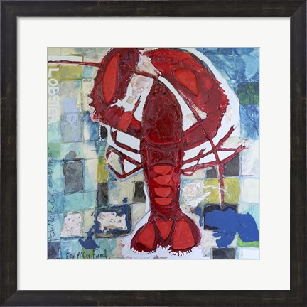 Framed Brilliant Maine Lobster III Print