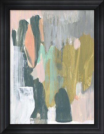 Framed Brushed Optimism I Print