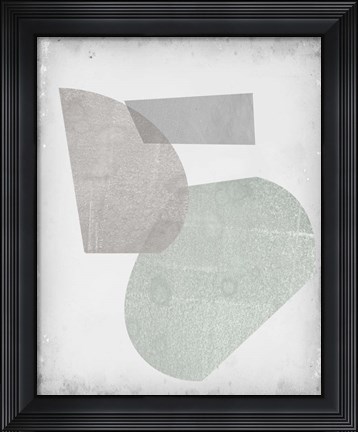 Framed Soft Shapes I Print