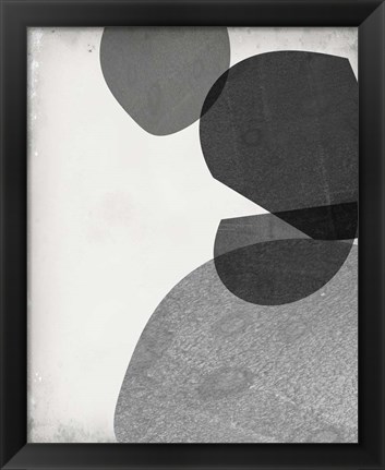 Framed Grey Shapes IV Print