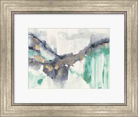 Framed Viridian Canyon I Print