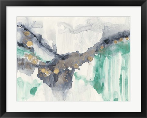 Framed Viridian Canyon I Print