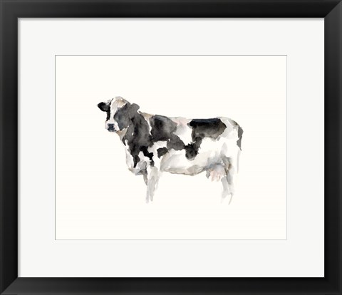 Framed Farm Animal Study III Print