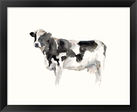 Framed Farm Animal Study III Print