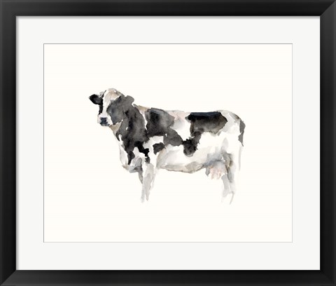 Framed Farm Animal Study III Print
