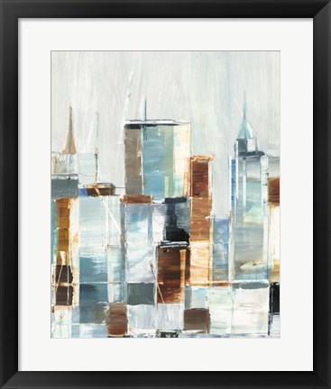 Framed City Colors I Print