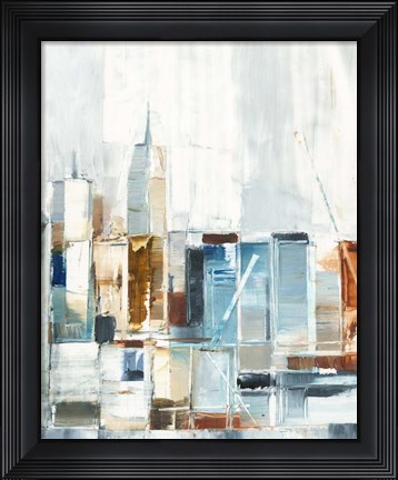 Framed City Colors II Print
