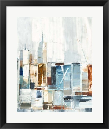 Framed City Colors II Print