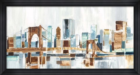 Framed City Colors III Print