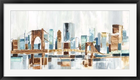 Framed City Colors III Print